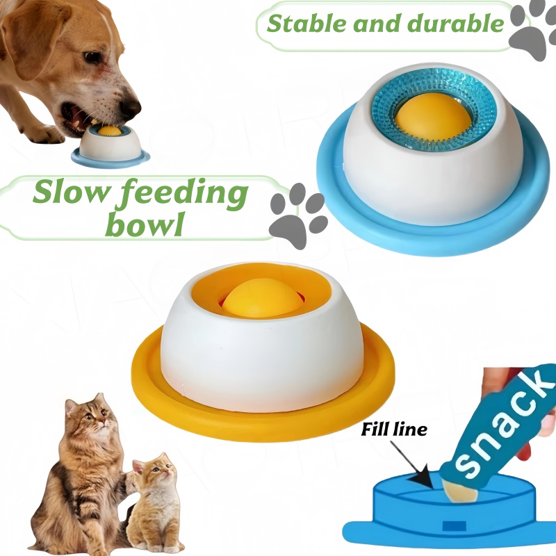 Dog Puzzle Feeder Toy - Mangkuk Makanan Lambat untuk Hewan Peliharaan,