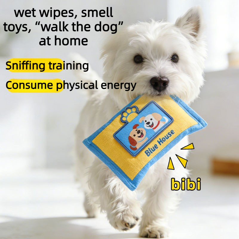 Interactive Squeaky Plush Dog Toy - Mainan Anjing Tahan Lama Anti Sobek,