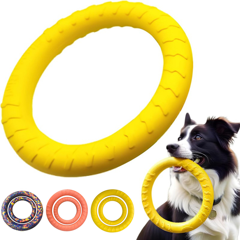 Suction Cup Dog Tug Toy - Mainan Anjing, Cakram Terbang untuk Hewan