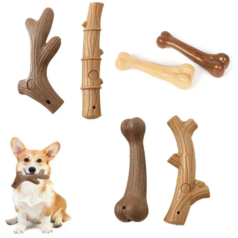 Indestructible Dog Chew Toy - Mainan kunyah anjing tanduk rusa kayu
