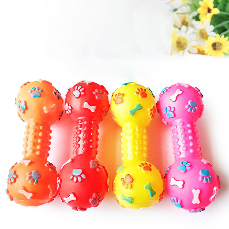 Teeth Cleaning Dog Chew Bone - Mainan Anjing Baru yang Berbunyi -
