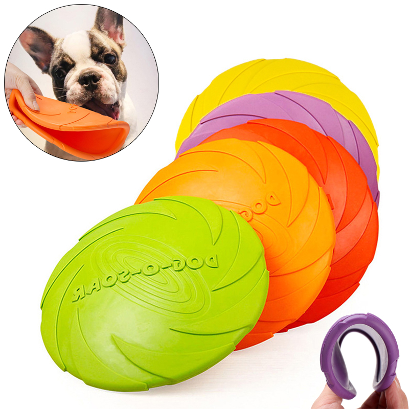 Flying Disc Dog Training Toy - Mainan Latihan Anjing Besar TPR, Cakram