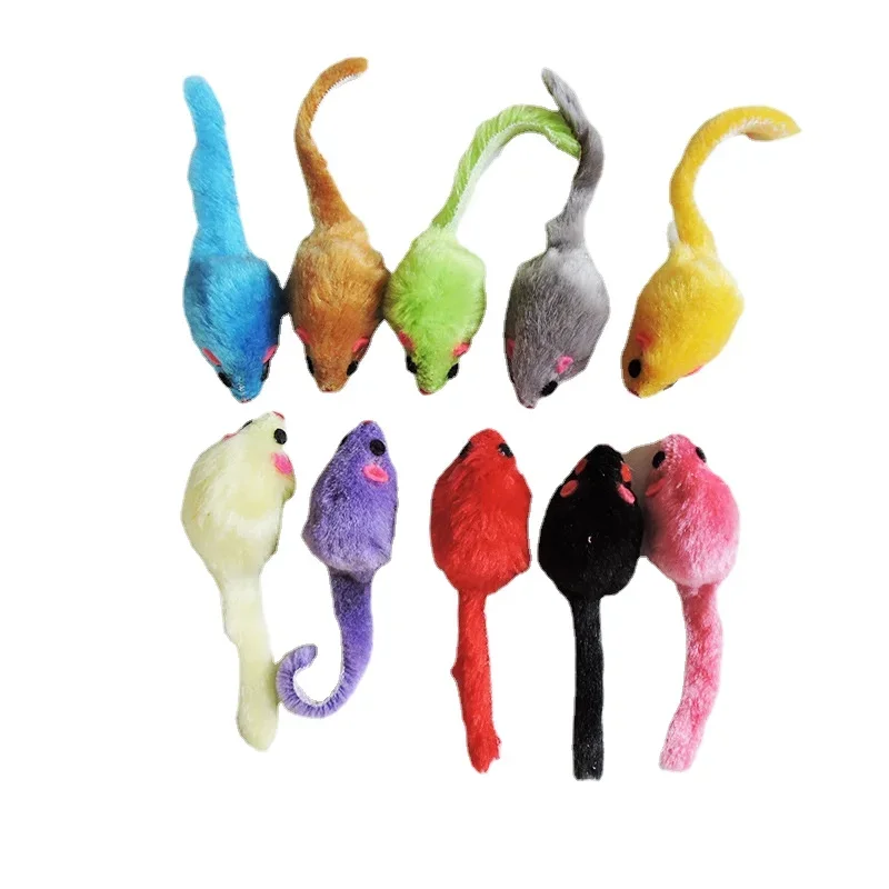 8Pcs Mainan Kucing Bulu Halus  - Catnip Interactive Plush Mouse ulasan dan harga