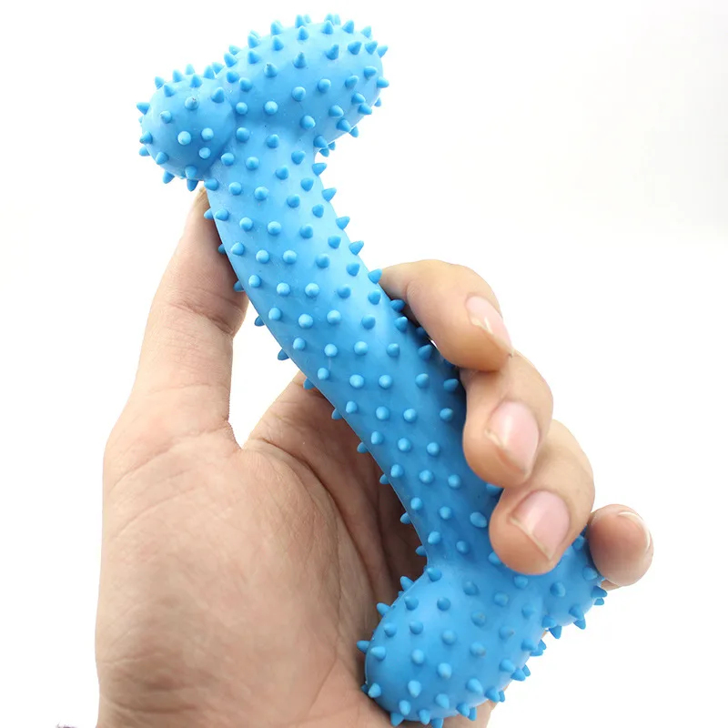 Mainan Tulang Karet TPR Tahan  - Teeth Cleaning Dog Chew Bone ulasan dan harga