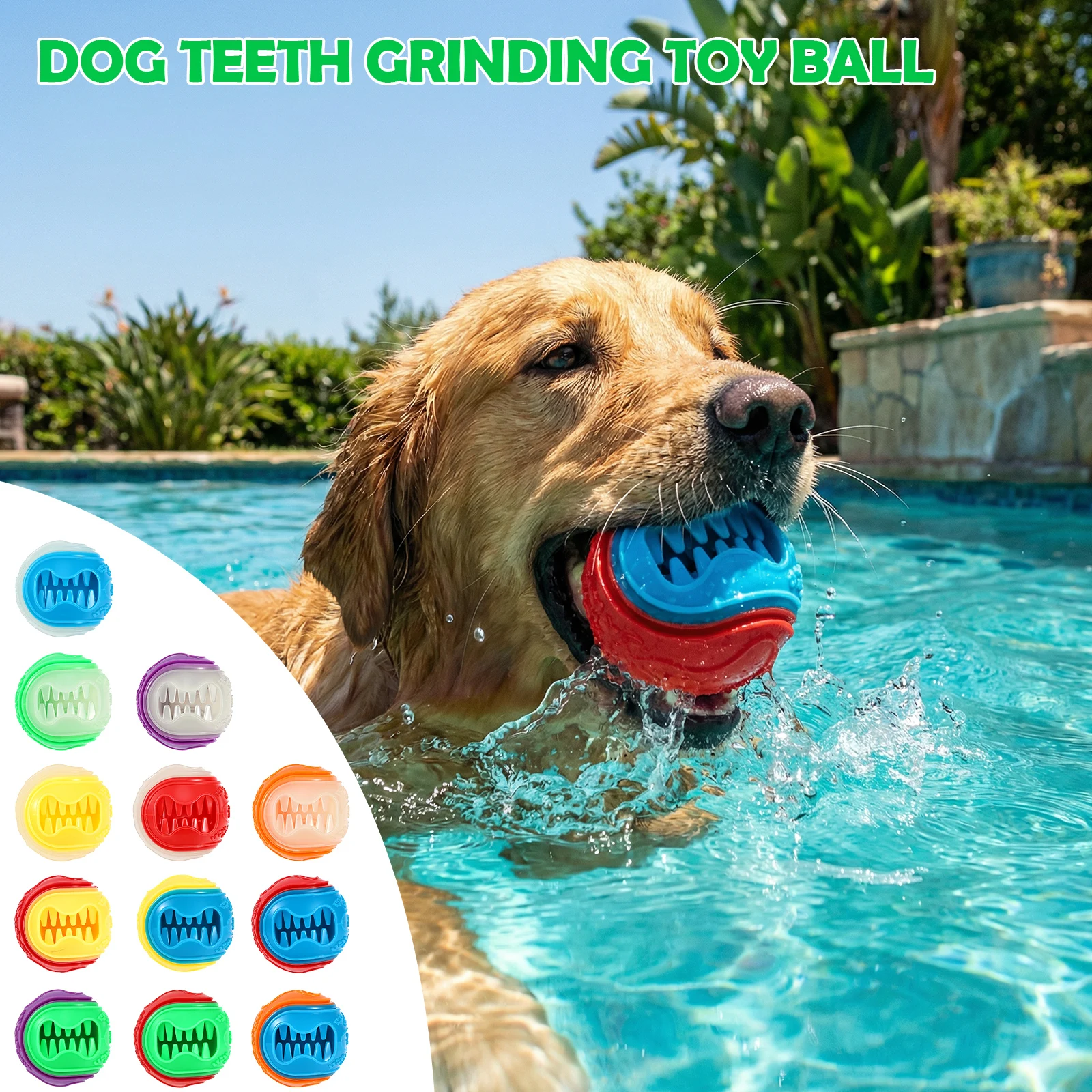 6Pcs Bola Makanan Anjing Inter - Rubber Treat Dispensing Dog Toy ulasan dan harga