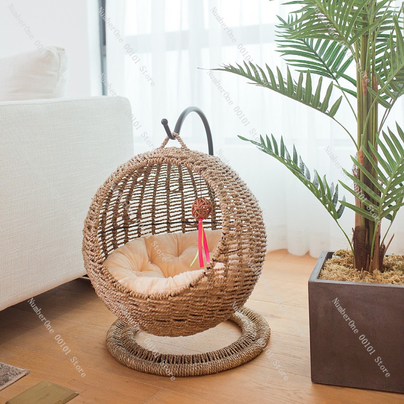 Keranjang Gantung Kucing Rotan - Pet Beds ulasan dan harga