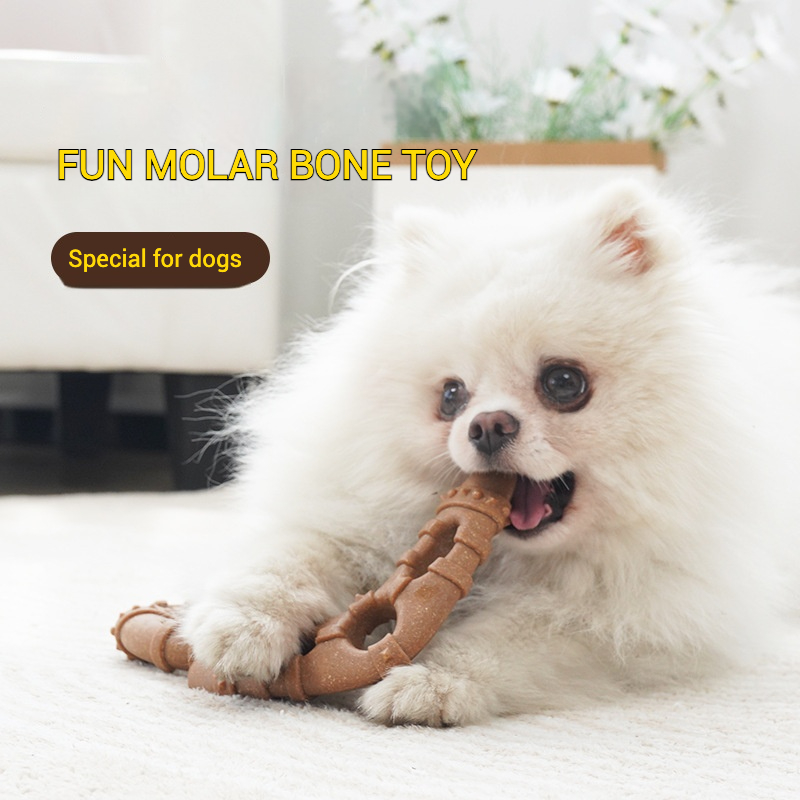Mainan Gigit Anjing Bentuk Tul - Teeth Cleaning Dog Chew Bone ulasan dan harga
