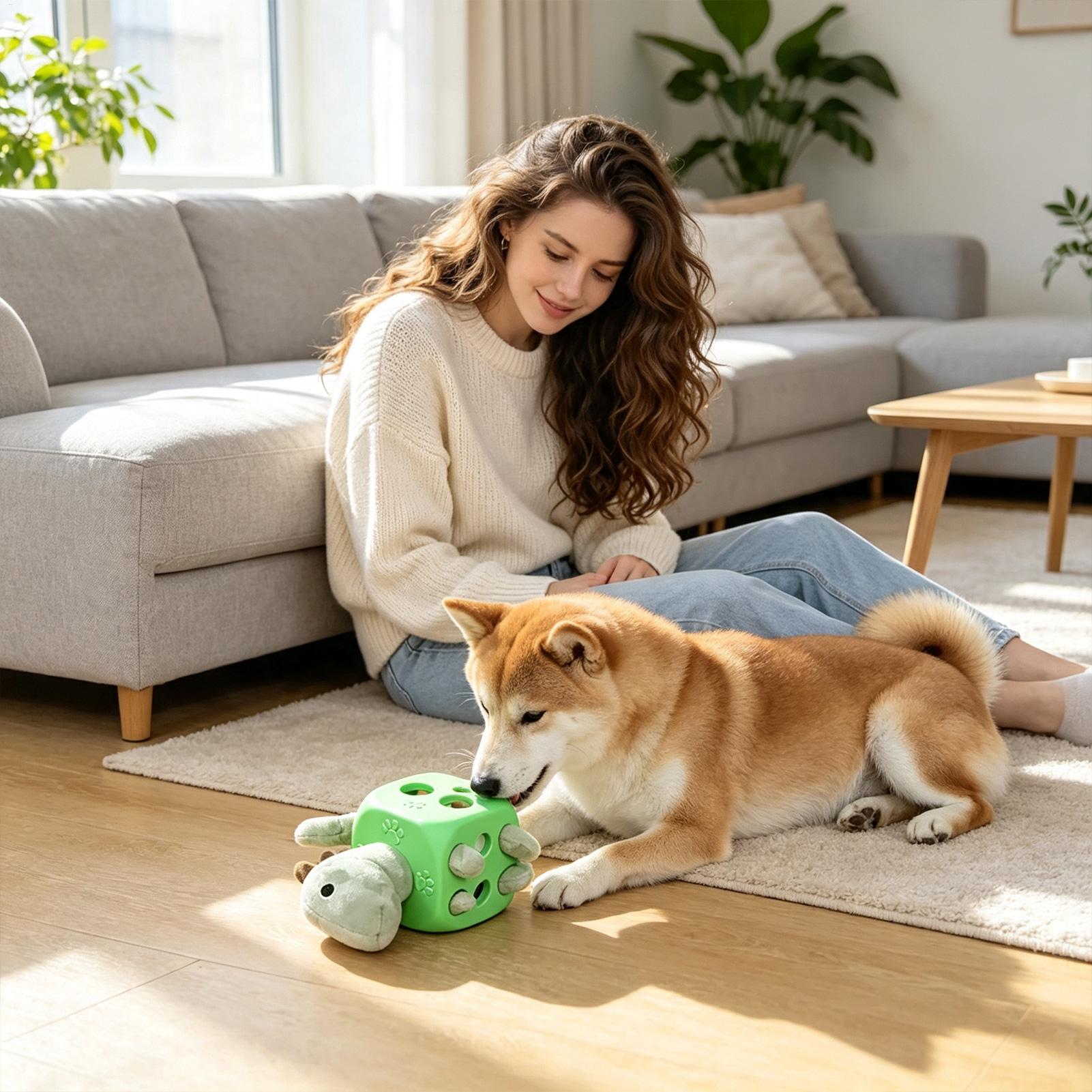Mainan Anjing Interaktif, Alat - Rubber Treat Dispensing Dog Toy ulasan dan harga