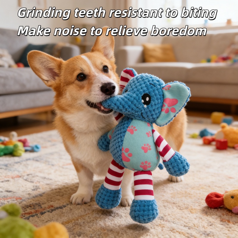 Mainan Hewan Peliharaan Intera - Interactive Squeaky Plush Dog Toy ulasan dan harga