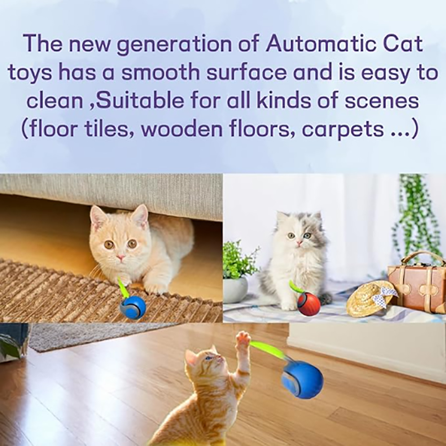 Bola Mainan Kucing Interaktif, - Automatic Moving Dog Ball ulasan dan harga
